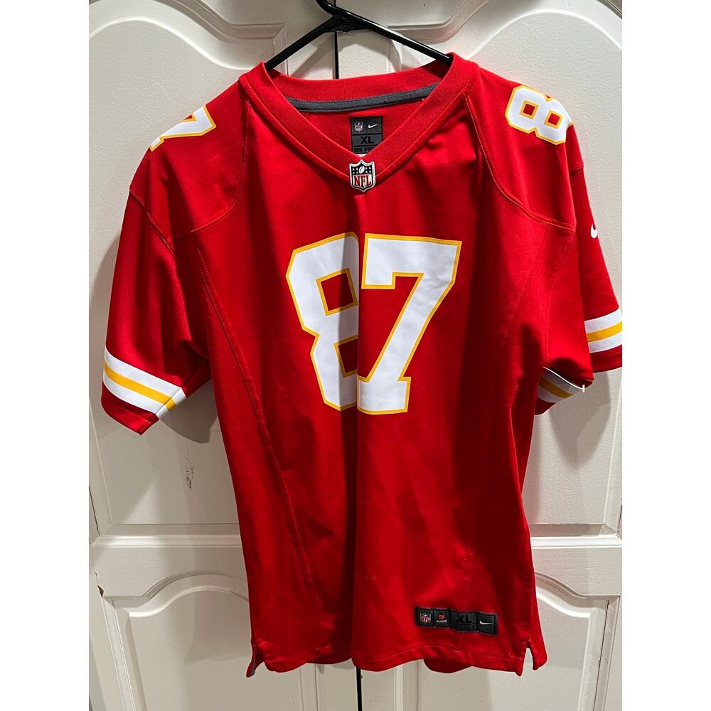 Nike Travis Kelce #87 Kansas City Chiefs On Field Jersey Youth XL 18-20